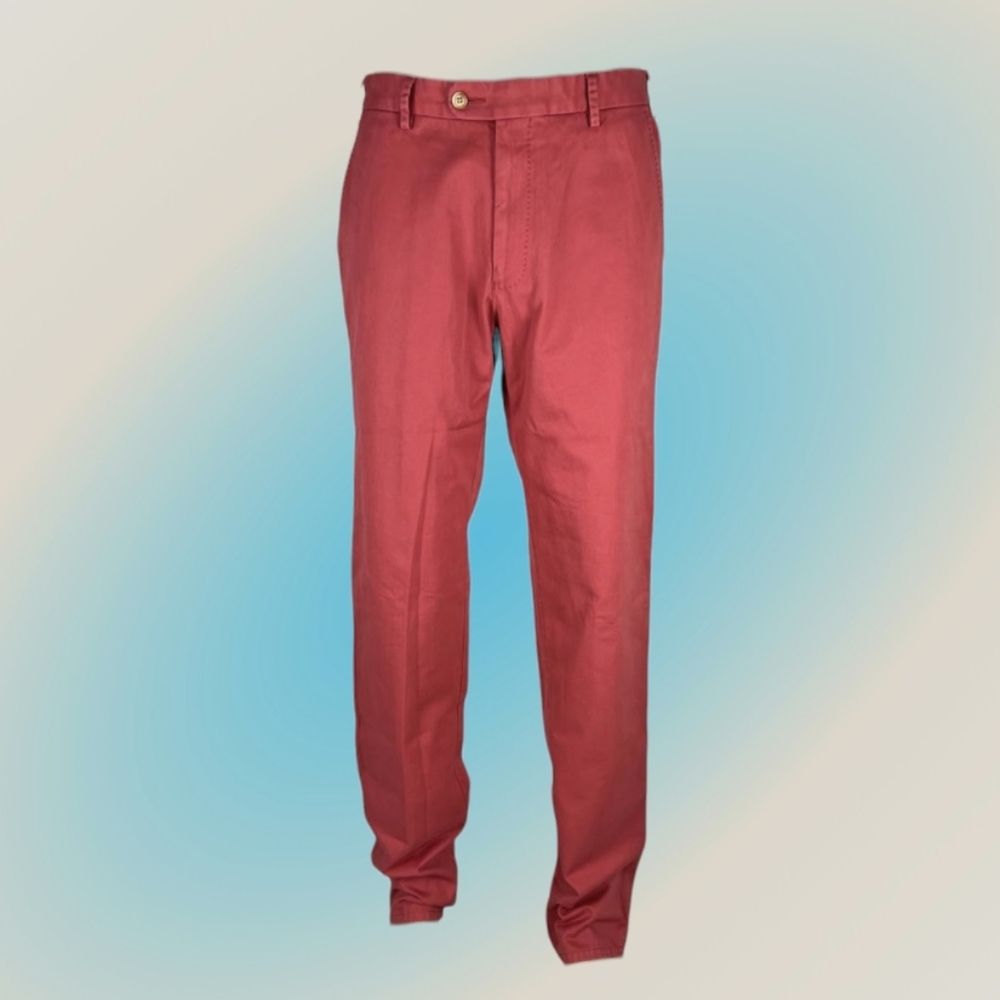 Peter Millar Pima Cotton Red Twill Pants